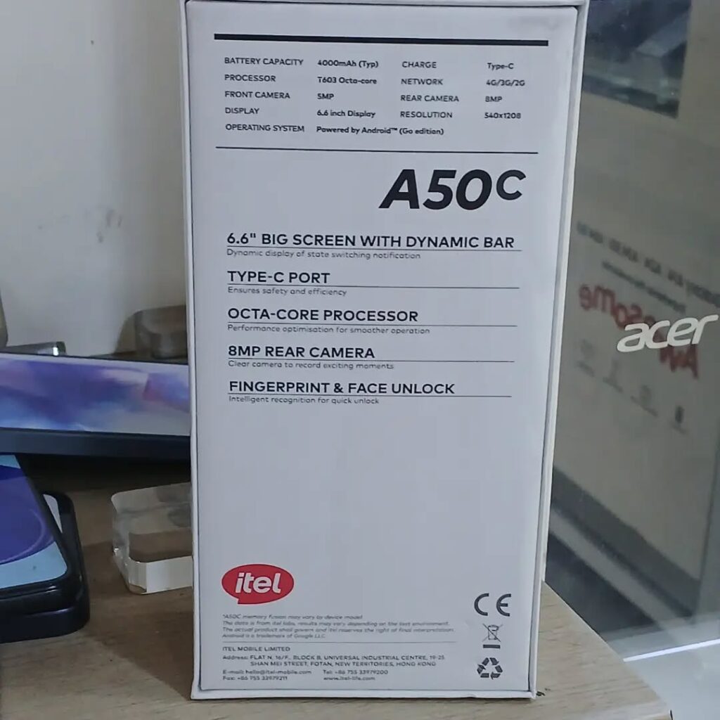 How Much Is The Itel A50c In Nigeria Now